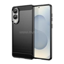 Gigapack Szilikon telefonvédő (ütésállóság, légpárnás sarok, szálcsiszolt, karbon minta) FEKETE (GP-174133) tok és táska