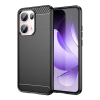 Gigapack Szilikon telefonvédő (ütésállóság, légpárnás sarok, szálcsiszolt, karbon minta) FEKETE Oppo Reno 13 Pro "Gigapack csomagolás" (GP-167781) (GP-167781)