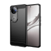 Gigapack Szilikon telefonvédő (ütésállóság, légpárnás sarok, szálcsiszolt, karbon minta) FEKETE Vivo V50