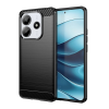 Gigapack Szilikon telefonvédő (ütésállóság, légpárnás sarok, szálcsiszolt, karbon minta) FEKETE Xiaomi Redmi Note 14 5G "Gigapack csomagolás" (GP-166760) (GP-166760)