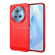 Gigapack Szilikon telefonvédő (ütésállóság, légpárnás sarok, szálcsiszolt, karbon minta) PIROS (GP-139465) tok és táska