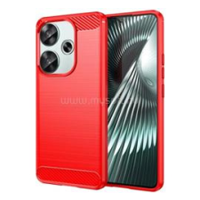 Gigapack Szilikon telefonvédő (ütésállóság, légpárnás sarok, szálcsiszolt, karbon minta) PIROS (GP-158647) tok és táska