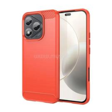 Gigapack Szilikon telefonvédő (ütésállóság, légpárnás sarok, szálcsiszolt, karbon minta) PIROS (GP-169238) tok és táska
