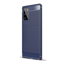 Gigapack Szilikon telefonvédő (ütésállóság, légpárnás sarok, szálcsiszolt, karbon minta) SÖTÉTKÉK tok és táska