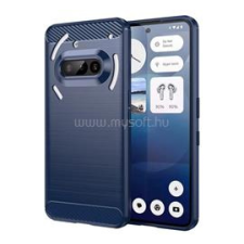 Gigapack Szilikon telefonvédő (ütésállóság, légpárnás sarok, szálcsiszolt, karbon minta) SÖTÉTKÉK (GP-168492) tok és táska