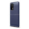 Gigapack Szilikon telefonvédő (ütésállóság, légpárnás sarok, szálcsiszolt, karbon minta) SÖTÉTKÉK (GP-93529)