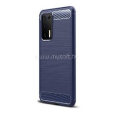 Gigapack Szilikon telefonvédő (ütésállóság, légpárnás sarok, szálcsiszolt, karbon minta) SÖTÉTKÉK (GP-93529) tok és táska