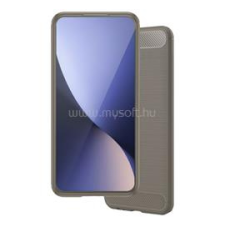 Gigapack Szilikon telefonvédő (ütésállóság, légpárnás sarok, szálcsiszolt, karbon minta) SZÜRKE (GP-70767) tok és táska