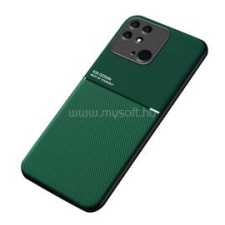 Gigapack Szilikon telefonvédő (ütésállóság, mágneses, bőr hatású hátlap, csíkos) SÖTÉTZÖLD (GP-121620) tok és táska