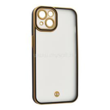 Gigapack Szilikon telefonvédő (ütésállóság, matt, műanyag hátlap, kameravédő) ARANY/FEKETE (GP-177570) tok és táska