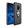 Gigapack Szilikon telefonvédő (ütésállóság, tartógyűrű, 360°) FEKETE (GP-75574)