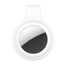 Gigapack Szilikon tok (övre csiptethető) FEHÉR Apple AirTag [Apple iPhone 12 mini] tok és táska