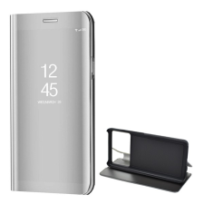 Gigapack Tok álló (aktív FLIP, oldalra nyíló, asztali tartó, tükrös) EZÜST Xiaomi Poco X6 Pro 5G tok és táska