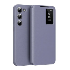 Gigapack Tok álló (aktív flip, oldalra nyíló, smart view cover) lila tok és táska