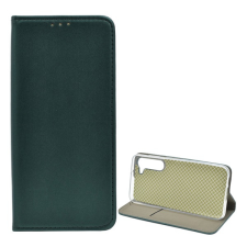 Gigapack Tok álló, b?r hatású (flip, oldalra nyíló, asztali tartó) sötétzöld gp-134916 tok és táska