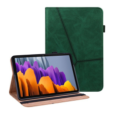 Gigapack Tok álló, bőr hatású (aktív FLIP, oldalra nyíló, asztali tartó funkció, bankkártya tartó, koptatott bőrhatás) SÖTÉTZÖLD [Samsung Galaxy Tab S8 LTE (SM-X706)] (5996591095677) - Tablet tok tablet tok