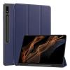Gigapack Tok álló, bőr hatású (aktív FLIP, oldalra nyíló, TRIFOLD, asztali tartó, ceruza tartó) SÖTÉTKÉK Samsung Galaxy Tab S10 Ultra LTE (SM-X926B), Galaxy Tab S10 Ultra WIFI (SM-X920)