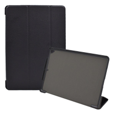 Gigapack Tok álló, bőr hatású (aktív FLIP, oldalra nyíló, TRIFOLD asztali tartó funkció) FEKETE [Apple IPAD 10.2 (2021)] (5996591095066) tablet tok