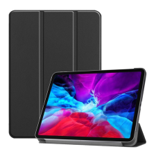 Gigapack Tok álló, bőr hatású (aktív FLIP, oldalra nyíló, TRIFOLD asztali tartó funkció) FEKETE [Apple IPAD Pro 12.9 (2018)] (5996457831937) - Tablet tok tablet tok