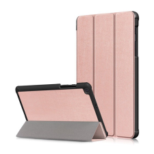 Gigapack Tok álló, bőr hatású (aktív FLIP, oldalra nyíló, TRIFOLD asztali tartó funkció) ROZÉARANY [Samsung Galaxy Tab A 8.0 LTE (2019) SM-T295] (5996457905218) tablet tok
