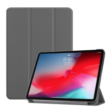 Gigapack Tok álló, bőr hatású (aktív FLIP, oldalra nyíló, TRIFOLD asztali tartó funkció) SZÜRKE [Apple IPAD Pro 11 (2018)] tablet tok