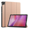Gigapack Tok álló, bőr hatású (aktív FLIP, oldalra nyíló, TRIFOLD, asztali tartó) ROZÉARANY Lenovo Tab 10.1 (TB-311FU)