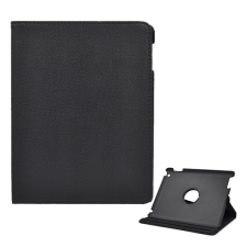Gigapack Tok álló, bőr hatású (FLIP, 360°-ban forgatható, asztali tartó funkció) FEKETE [Apple IPAD (4th Generation)] (5996457286232) tablet tok
