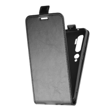 Gigapack Tok álló, bőr hatású (FLIP, lefelé nyíló, szilikon tartó) FEKETE [Xiaomi Mi Note 10 Pro] tok és táska