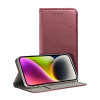 Gigapack Tok álló, bőr hatású (FLIP, oldalra nyíló, asztali tartó) BURGUNDY Samsung Galaxy S26 Ultra (SM-S948)