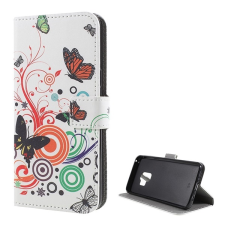Gigapack Tok álló, bőr hatású (FLIP, oldalra nyíló, asztali tartó funkció, pillangó, kör minta) FEHÉR Samsung Galaxy S9 (SM-G960) tok és táska