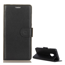 Gigapack Tok álló, bőr hatású (flip, oldalra nyíló, asztali tartó funkció, prémium) fekete gp-74527 tok és táska