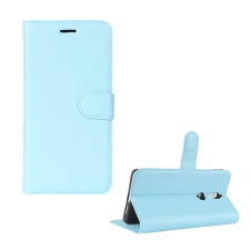 Gigapack Tok álló, bőr hatású (FLIP, oldalra nyíló, asztali tartó funkció, prémium) VILÁGOSKÉK Nokia 7 tok és táska