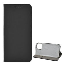 Gigapack Tok álló, bőr hatású (FLIP, oldalra nyíló, asztali tartó funkció, rombusz minta) FEKETE Apple iPhone 13 mini tok és táska
