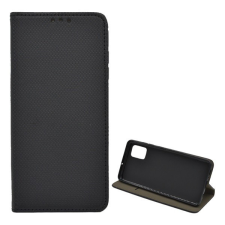 Gigapack Tok álló, bőr hatású (FLIP, oldalra nyíló, asztali tartó funkció, rombusz minta) FEKETE [Samsung Galaxy A51 (SM-A515F)] tok és táska
