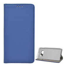 Gigapack Tok álló, bőr hatású (FLIP, oldalra nyíló, asztali tartó funkció, rombusz minta) SÖTÉTKÉK [Samsung Galaxy S10e (SM-G970)] tok és táska