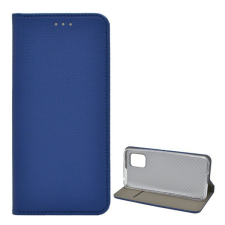 Gigapack Tok álló, bőr hatású (FLIP, oldalra nyíló, asztali tartó funkció, rombusz minta) SÖTÉTKÉK [Xiaomi Mi 10 Lite 5G] tok és táska