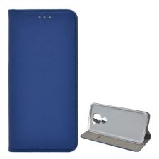 Gigapack Tok álló, bőr hatású (FLIP, oldalra nyíló, asztali tartó funkció, rombusz minta) SÖTÉTKÉK Xiaomi Redmi Note 9 (10X 4G) tok és táska