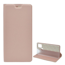 Gigapack Tok álló, bőr hatású (FLIP, oldalra nyíló, asztali tartó funkció) ROZÉARANY 2 [Samsung Galaxy A21s (SM-A217F)] tok és táska