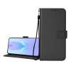 Gigapack Tok álló, bőr hatású (FLIP, oldalra nyíló, asztali tartó, rombusz + kézpánt) FEKETE Huawei Nova 12i " csomagolás" (GP-158320) (GP-158320)