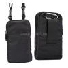 Gigapack Tok, álló, vászon (univerzális, nyakba akasztható, övre fűzhető, karabiner, cipzár, 2 zseb, 5.7" méret) FEKETE (GP-67033)