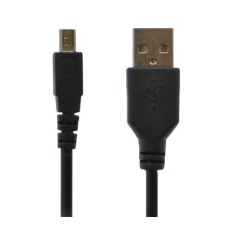 Gigapack Töltőkábel USB (100cm, INTERCOM - M800S kompatibilis) FEKETE kábel és adapter