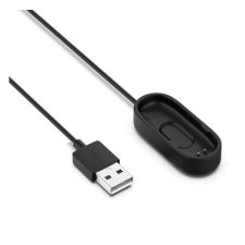 Gigapack Töltőkábel USB (mágneses, 100cm) FEKETE Xiaomi MI Band 4 okosóra kellék