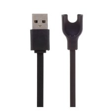 Gigapack Töltőkábel USB (mágneses, 15cm) FEKETE Xiaomi MI Band 2 okosóra kellék
