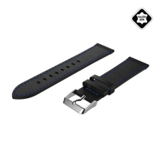 Gigapack univerzális bőr pótszíj 20mm fekete (GP-68659) okosóra kellék