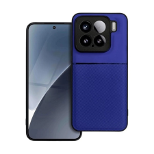 Gigapack Xiaomi 15 szilikon telefonvédő (ütésállóság, mágneses, bőr hatású hátlap, csíkos) sötétkék tok és táska