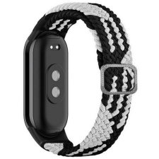 Gigapack Xiaomi Band 8 textil pótszíj fekete-fehér (GP-149542) okosóra kellék