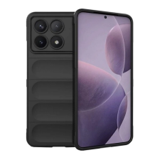 Gigapack Xiaomi Poco F6 Pro szilikon telefonvédő (ütésállóság, kameravédő, 3d) fekete tok és táska