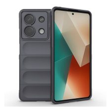 Gigapack Xiaomi Redmi Note 13 5G szilikon telefonvédő (ütésállóság, kameravédő, 3d) sötétszürke tok és táska