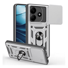 Gigapack Xiaomi Redmi Note 14 4G  defender szilikon telefonvédő (ütésállóság, tartógyűrű, kameravédő) ezüst tok és táska