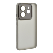 Gigapack Xiaomi Redmi Note 14 4G szilikon telefonvédő (ütésállóság, akril hátlap, kameravédő) világosszürke tok és táska